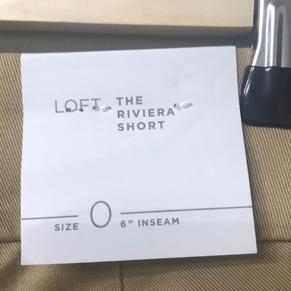 Loft the riviera short. Tan. Size 0. NWT - Picture 5 of 8